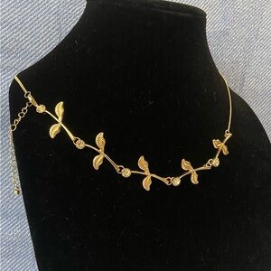 🍀 3/$15 Costume Gold Roman Greek Goddess Leaves with Rhinestones Hair Accessory